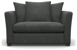 Heart of House Libby Fabric Cuddle Chair - Pewter